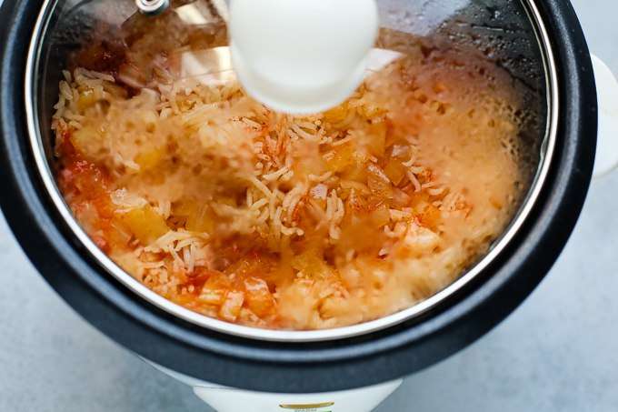 How to make mexican rice in rice cooker?
