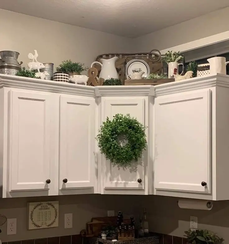 How to Decorate Top of Kitchen Cabinets Pinterest